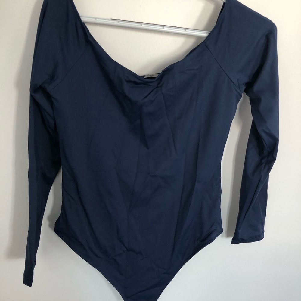Navy Long Sleeve Bodysuit